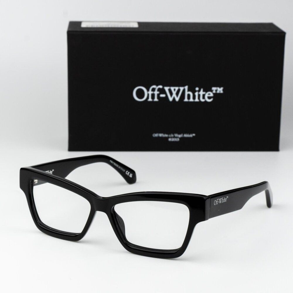 Off-White STYLE 77 Eyeglasses Black Square OERJ077 STYLE 77 1000 NEW AUTHENTIC